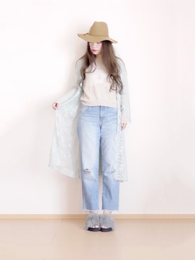 「LILY BROWN（リリーブラウン）のアイテム（その他アウター）」を使った、まいさん（レディース・164cm）の秋コーディネート