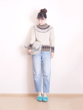 「MERCURYDUO（マーキュリーデュオ）のアイテム（バッグ）」を使った、まいさん（レディース・164cm）の秋コーディネート