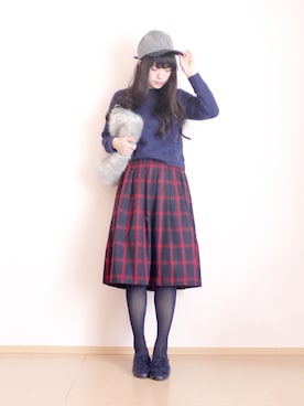 「MERCURYDUO（マーキュリーデュオ）のアイテム（バッグ）」を使った、まいさん（レディース・164cm）の冬コーディネート
