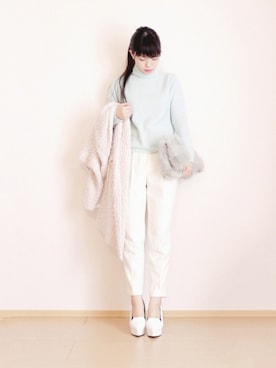 「MERCURYDUO（マーキュリーデュオ）のアイテム（バッグ）」を使った、まいさん（レディース・164cm）の冬コーディネート