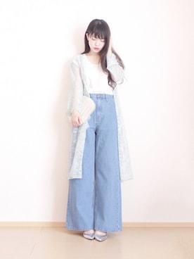 「LILY BROWN（リリーブラウン）のアイテム（その他アウター）」を使った、まいさん（レディース・164cm）の春コーディネート