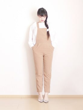 「FREE'S MART（フリーズマート）のアイテム（オールインワン・サロペット）」を使った、まいさん（レディース・164cm）の春コーディネート