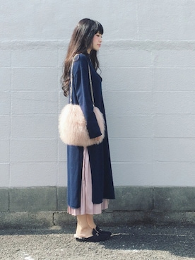 「abcdevol（エービーシーディーイーボル）のアイテム」を使った、まいさん（レディース・164cm）の秋コーディネート