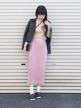 「Casselini（キャセリーニ）のLe Vernis（ル ベルニ）/ポインテッドインヒールスリッポン（60-0194）（スリッポン）」を使った、まいさん（レディース・164cm）の秋コーディネート