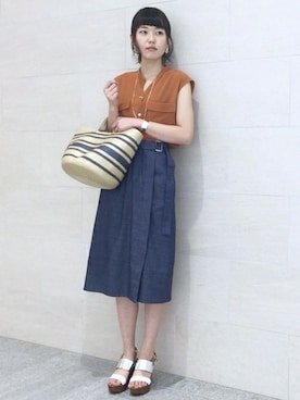 玉田さん（レディース・166cm）の春コーディネート