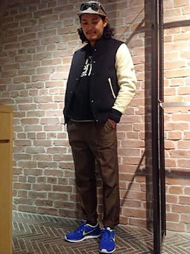 「SHIPS GENERAL SUPPLY（シップスジェネラルサプライ）のアイテム（ジャケット/アウター）」を使った、牧野さん（メンズ・177cm）の冬コーディネート