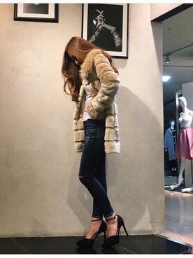 伏江紗希さん（レディース・164cm）の冬コーディネート