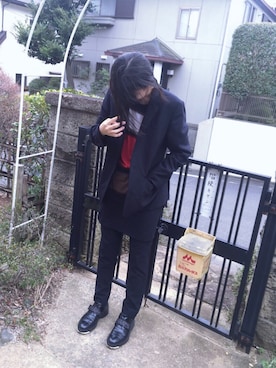 「LAD MUSICIAN（ラッドミュージシャン）のアイテム（ジャケット/アウター）」を使った、ㅤさん（レディース・170cm）の春コーディネート