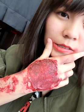 「ハロウィン」｜「アイテム（ミリタリージャケット）」を使った、○*Yuika°○さん（レディース・157cm）の秋コーディネート