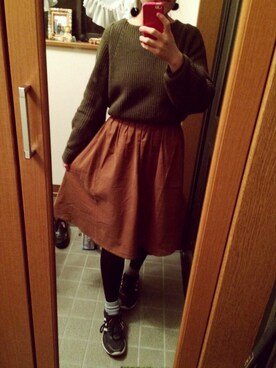 「Discoat」｜○*Yuika°○さん（レディース・157cm）の冬コーディネート