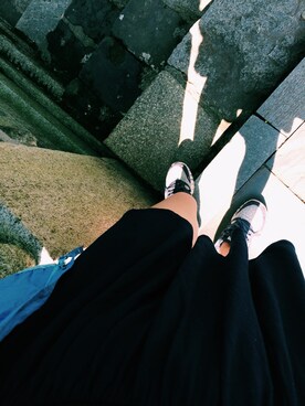 「アイテム（マウンテンパーカー、ブルー系）」を使った、yukiyouさん（レディース・162cm）の冬コーディネート