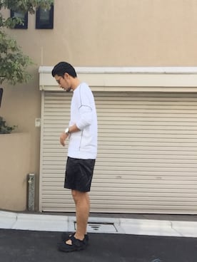 「Scye（サイ）のアイテム（パンツ）」を使った、mottimaさん（メンズ・174cm）の夏コーディネート