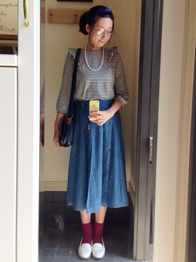 しほこさん（レディース・163cm）の秋コーディネート