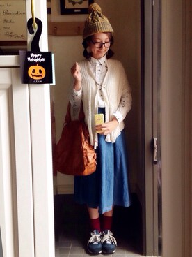 しほこさん（レディース・163cm）の秋コーディネート