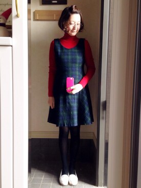 しほこさん（レディース・163cm）の冬コーディネート