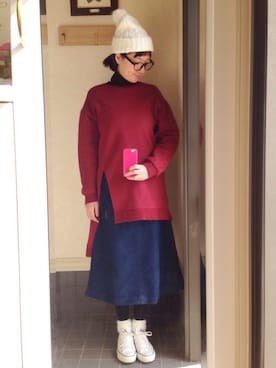 しほこさん（レディース・163cm）の冬コーディネート