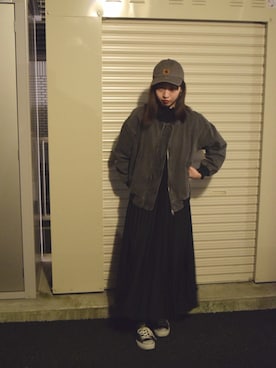 「CONVERSE（コンバース）のconverse（コンバース） ALL STAR OX（オールスターOX）（スニーカー）」を使った、わたしとめがね。さん（レディース・165cm）の秋コーディネート