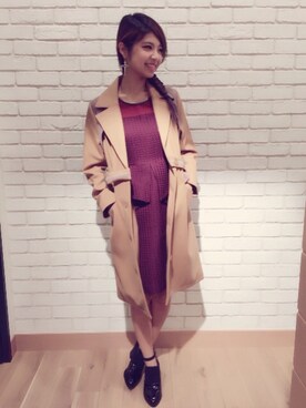 「アイテム（ピーコート）」を使った、Miiiさん（レディース・162cm・10代）の秋コーディネート