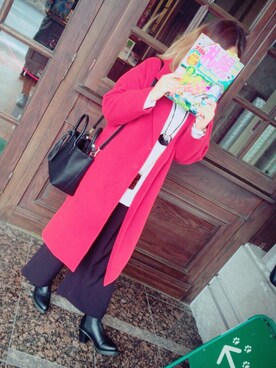 「卒業旅行」｜「アイテム（ジャケット/アウター）」を使った、鈴木美海さん（レディース・161cm）の春コーディネート