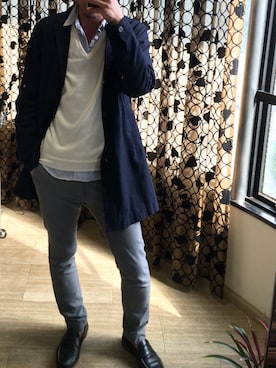 「春 コート」｜takuさん（メンズ・178cm）の春コーディネート