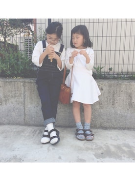 a**koさん(キッズ・123cm)の春コーディネート