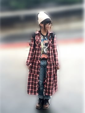 「アイテム（シャツワンピース）」を使った、_さん（レディース・155cm・20代）の秋コーディネート