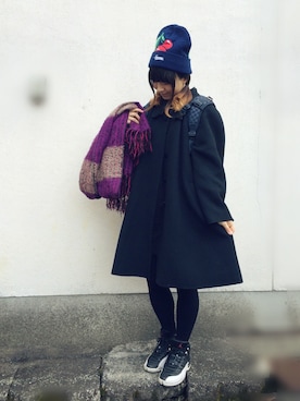 「Aラインワンピース」｜_さん（レディース・155cm）の冬コーディネート