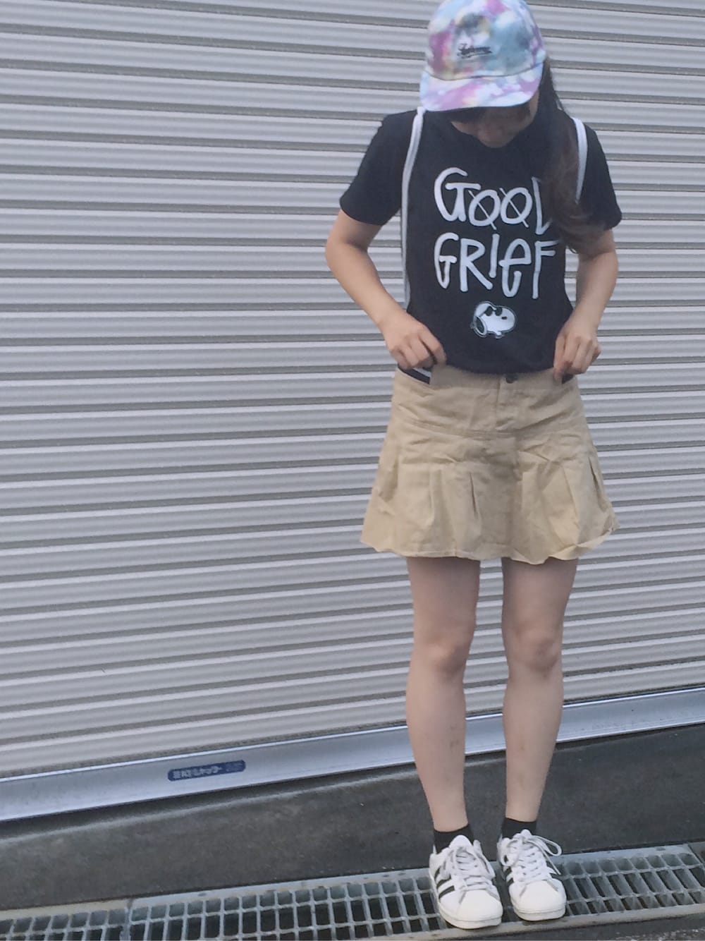 「シンプルスタイル、ootd、stussy、supreme、summer、カジュアル、スニーカー、スニーカーコーデ、スポーツミックス、adidas」｜「Supreme のアイテム（キャップ、その他）」を使った、_さん（レディース・60cm）の夏コーディネートの1枚目の写真