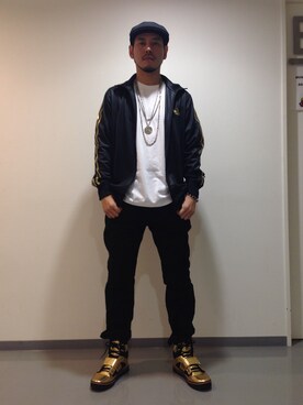 「huntingcap」｜RYO the SKYWALKERさん（メンズ・178cm）の冬コーディネート