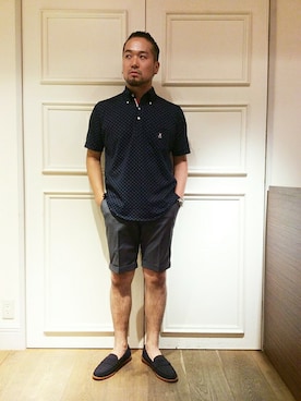「ドット柄」｜KOBAYASHIさん（メンズ・176cm）の夏コーディネート