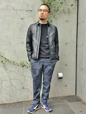 「ウールパンツ」｜KOBAYASHIさん（メンズ・176cm）の秋コーディネート