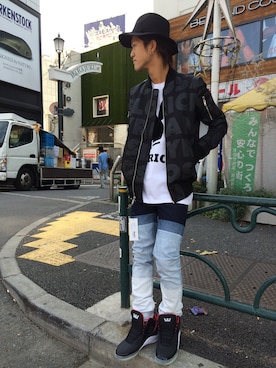 「JOYRICH」｜「アイテム（ミリタリージャケット）」を使った、WARPさん（メンズ・175cm）の秋コーディネート