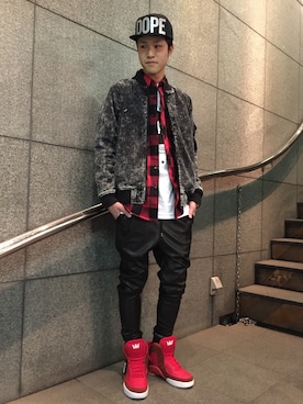 「CROOKS&CASTLES」｜WARPさん（メンズ・175cm）の秋コーディネート