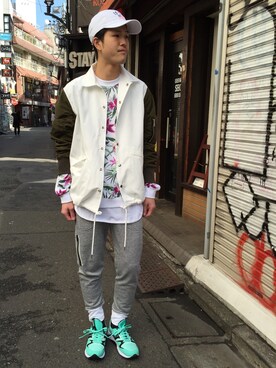 「JOYRICH」｜「アイテム（その他アウター）」を使った、WARPさん（メンズ・174cm）の冬コーディネート
