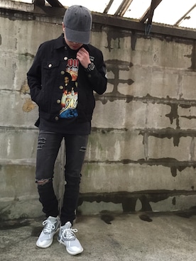 「cheap monday」｜「アイテム（デニムジャケット）」を使った、WARPさん（メンズ・165cm）の春コーディネート