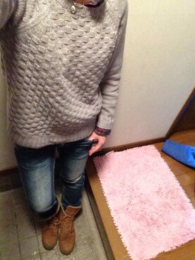 「L.L.Bean（エルエルビーン）のアイテム（その他アウター）」を使った、kabukoさん（レディース・154cm）の冬コーディネート