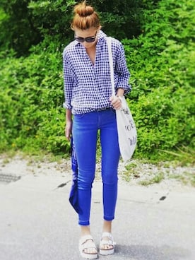 「TODAYFUL（トゥデイフル）のVintageトートバッグ（トートバッグ）」を使った、SHOさん（レディース・164cm）の春コーディネート