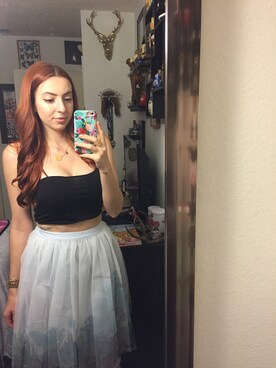 「tulle」｜「アイテム（スカート）」を使った、notjelenaさん（レディース・165cm）の春コーディネート