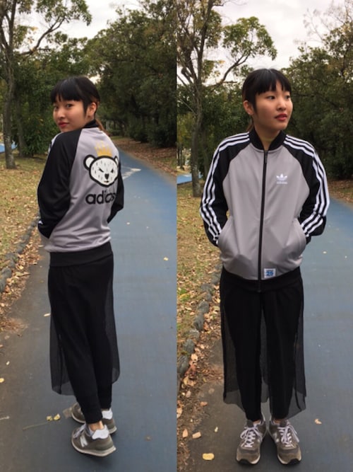 百音|adidasのジャージを使ったコーディネート - WEAR