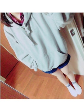 「チャンピオン パーカー」｜「アイテム（レッグウェア）」を使った、ちゆか*さん（レディース・161cm）の秋コーディネート