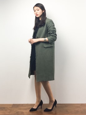 「CLANE（クラネ）のアイテム（その他アウター）」を使った、yuさん（レディース・167cm）の春コーディネート