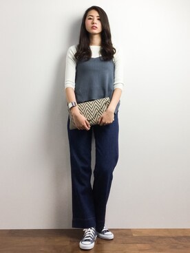 yuさん（レディース・167cm）の春コーディネート