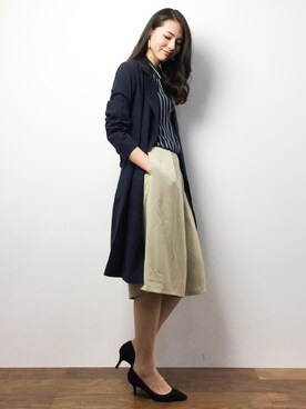 「JOURNAL STANDARD relume（ジャーナルスタンダード　レリューム）のアイテム（トレンチコート）」を使った、yuさん（レディース・167cm）の春コーディネート
