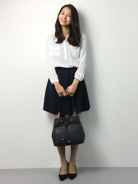 「MAJESTIC LEGON（マジェスティックレゴン）のアイテム」を使った、yuさん（レディース・167cm）の春コーディネート