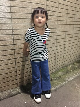 「ASH（アッシュ）のアイテム」を使った、chiiingziiiさん（キッズ・100cm）の秋コーディネート