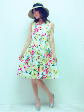 「Rose Tiara（ローズティアラ）のアイテム」を使った、eikoさん（レディース・167cm）の春コーディネート