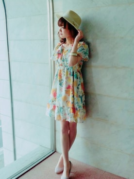 「Rose Tiara（ローズティアラ）のアイテム」を使った、eikoさん（レディース・167cm）の春コーディネート