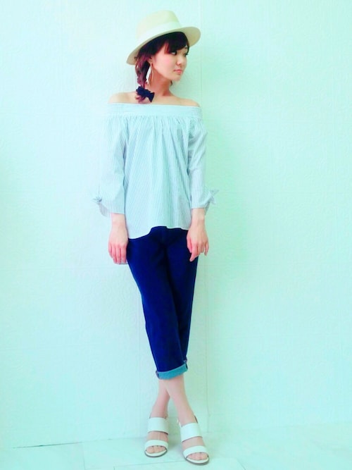 Rose Tiara（ローズティアラ）の「ニットデニムではき心地◎ロール