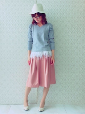 「Rose Tiara（ローズティアラ）のアイテム」を使った、eikoさん（レディース・167cm）の秋コーディネート