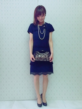 「Rose Tiara（ローズティアラ）のアイテム」を使った、eikoさん（レディース・167cm）の秋コーディネート